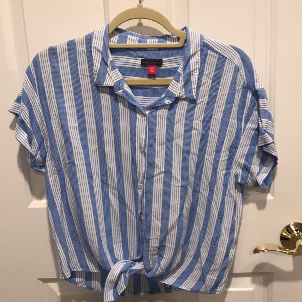 Button down striped shirt